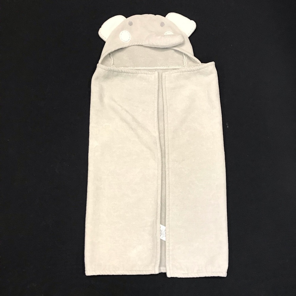 Pottery Barn Kids Baby‎ Elephant Towel Hooded Gray Cotton Pool Beach Summer
